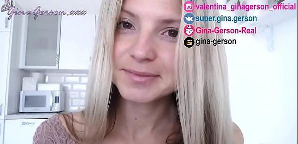 Gina Gerson , homevideo, interview, for fans, answer questions part 3, pornstar